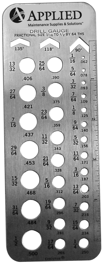 Fractional Drill Gauge